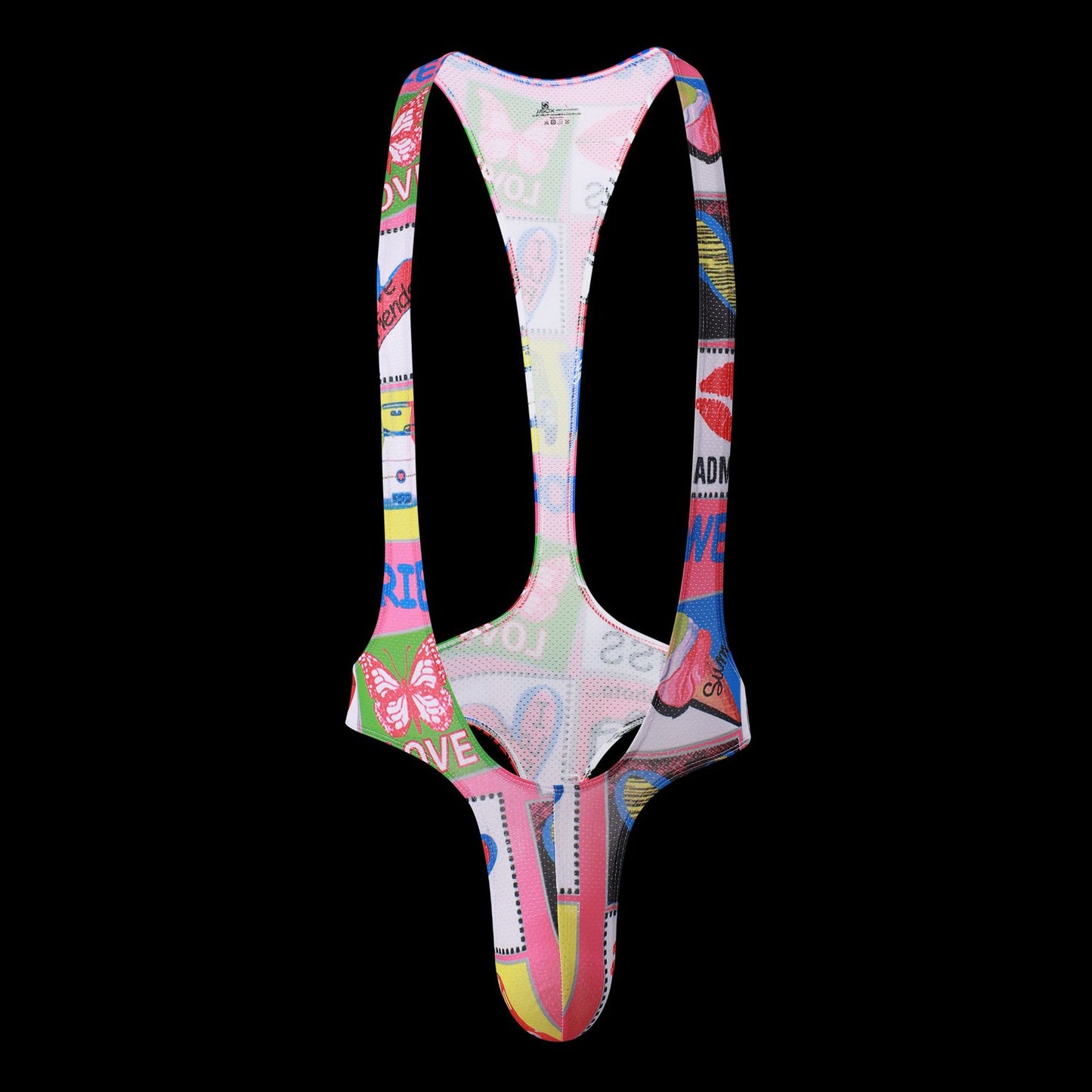 Fashion Men's Jjsox Print Thong  Jumpsuit