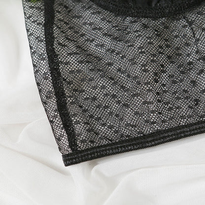 Gilet en dentelle et maille transparente, haut de lingerie sexy tentation