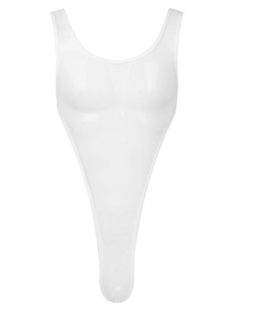 Combinaison homme fente maille transparente sous-vêtements doux Simple