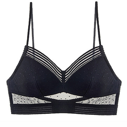 Ensemble soutien-gorge invisible sexy sans anneau en acier