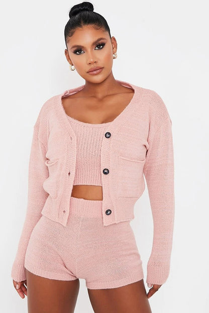 Sexy Crop Shorts Set