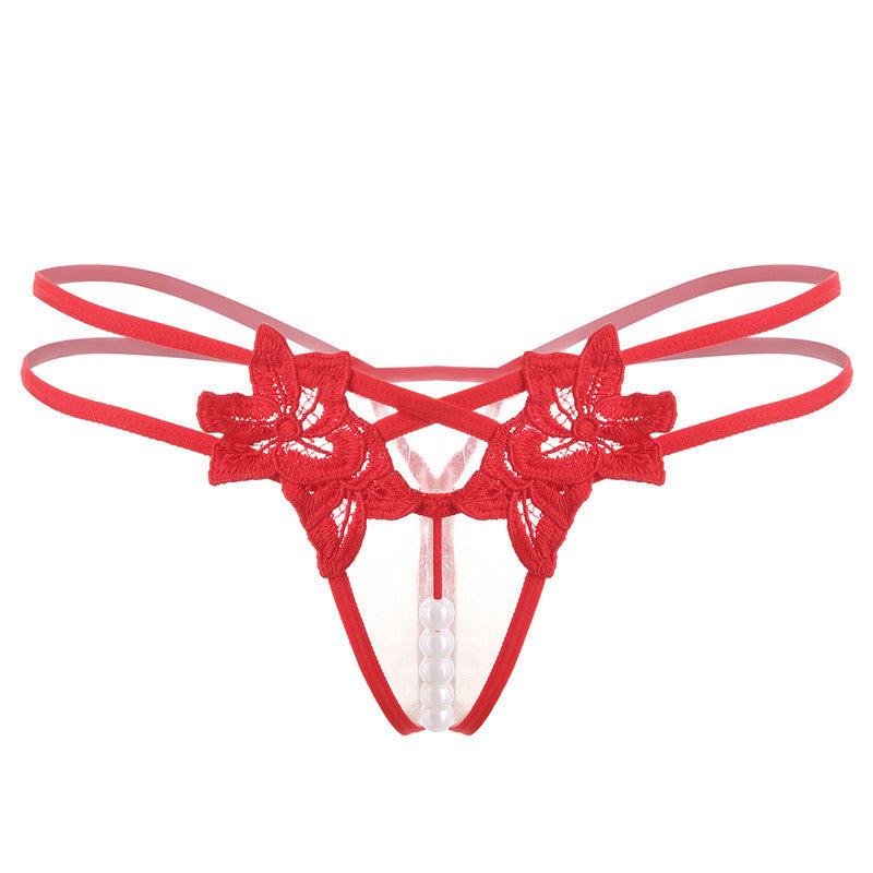 Lingerie Sexy String Femme Brodé