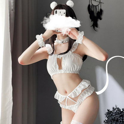 Lencería sexy Lindo traje de mucama tentación