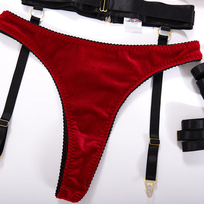 Hollow Christmas Lingerie Valentine's Day Love Interest Three Sets Of Women