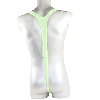 Maillot de bain une pièce brillant Fluoro Sexy Men Mankini String