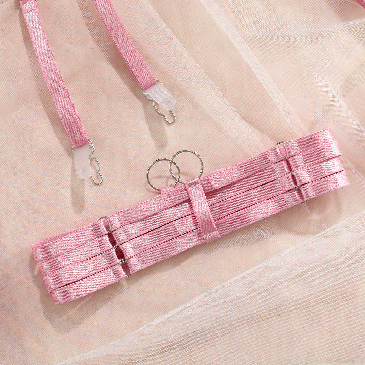 Conjunto de lencería de tres puntos para mujer