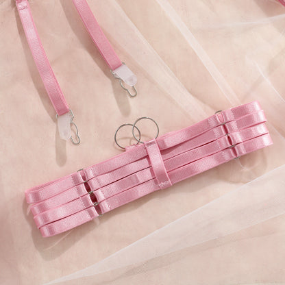 Conjunto de lencería de tres puntos para mujer