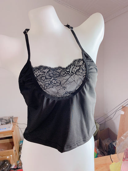 Lingerie sexy européenne et américaine double face dentelle avant et arrière