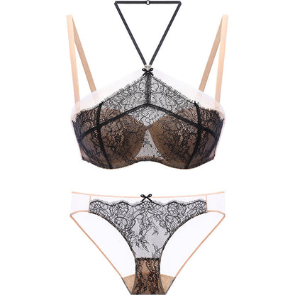 Ensemble de soutien-gorge sexy en dentelle avec haut tube