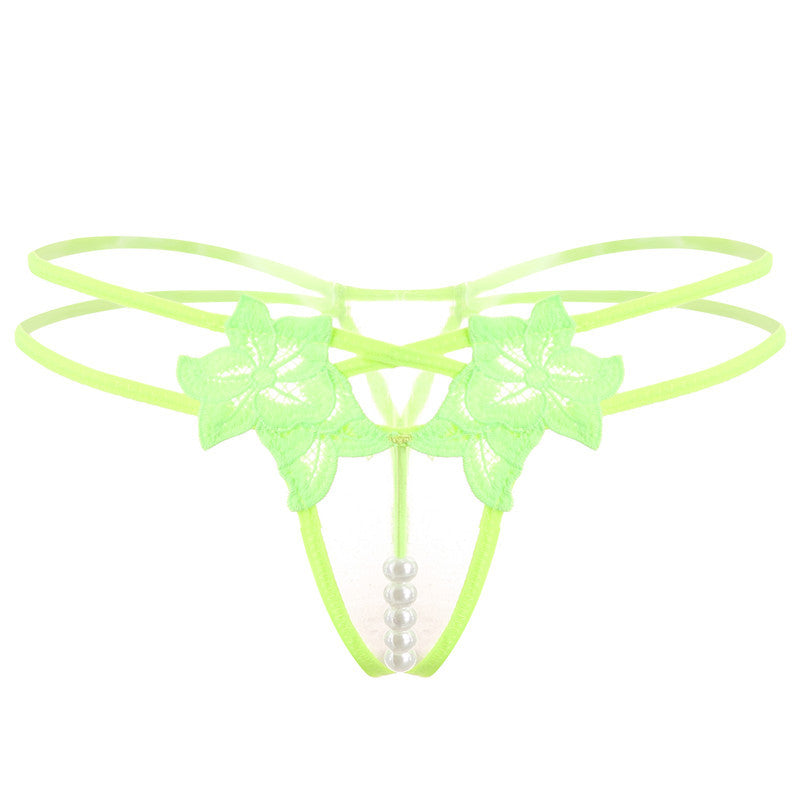 Lingerie Sexy String Femme Brodé