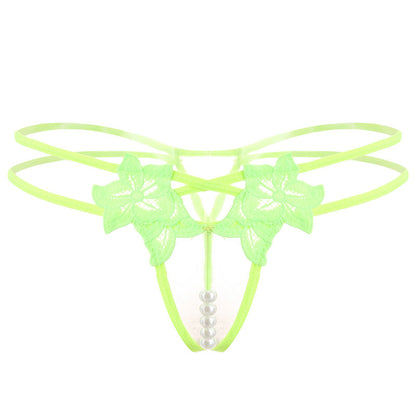Lingerie Sexy String Femme Brodé