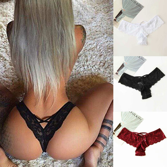 String Sexy Lingerie dames sous-vêtements sans couture dentelle culotte Bikini culotte string culotte slips Tan a string femme S-3XL 