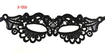 Series black lace mask