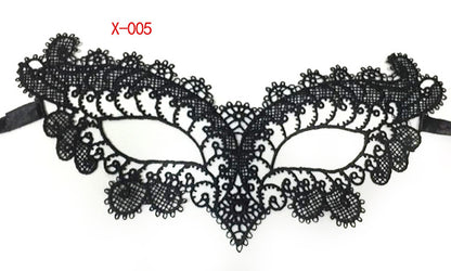 Series black lace mask