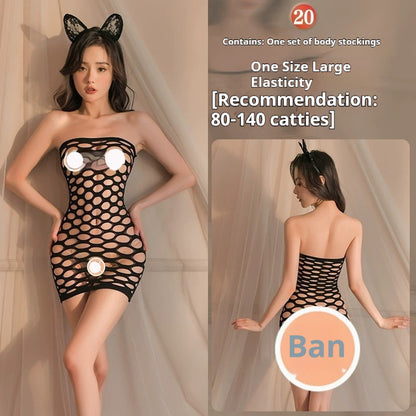 Lingerie Sexy Ouverte Passion Transparent Sense Body En Maille