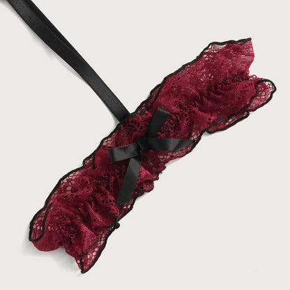 Soutien-gorge bonnets lingerie sans entrejambe avec jarretière