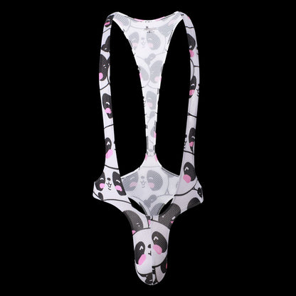 Fashion Men's Jjsox Print Thong  Jumpsuit