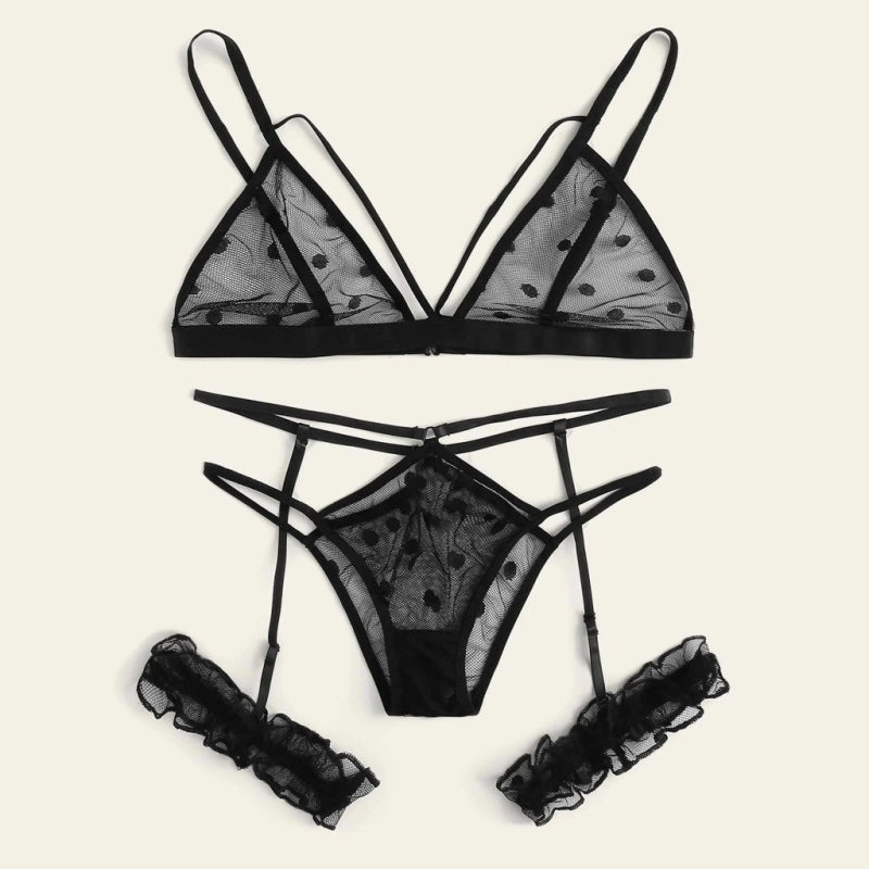 Lingerie Sexy Deux Pièces Petite Dentelle