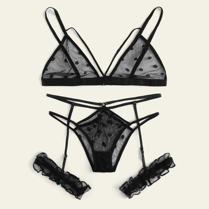 Lingerie Sexy Deux Pièces Petite Dentelle