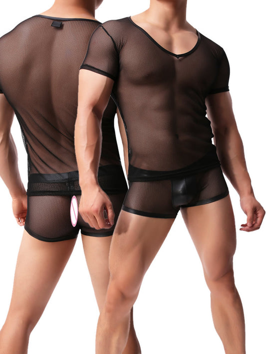 T-shirts en désordre pour hommes, Costumes de danse de spectacle à la mode