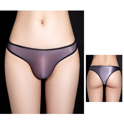 Slip extensible transparent taille basse sexy et respirant pour hommes