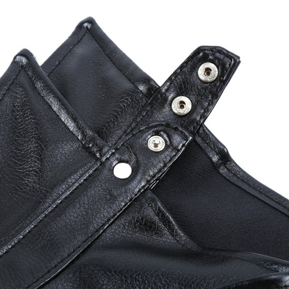 Body en cuir avec sangle de poitrine en cuir