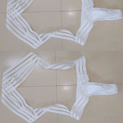 Costume de spectacle de danse en boîte de nuit pour hommes, sangle de poitrine