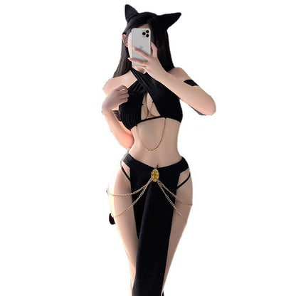 Nuevo conjunto egipcio de lujo de Lingerie Queen
