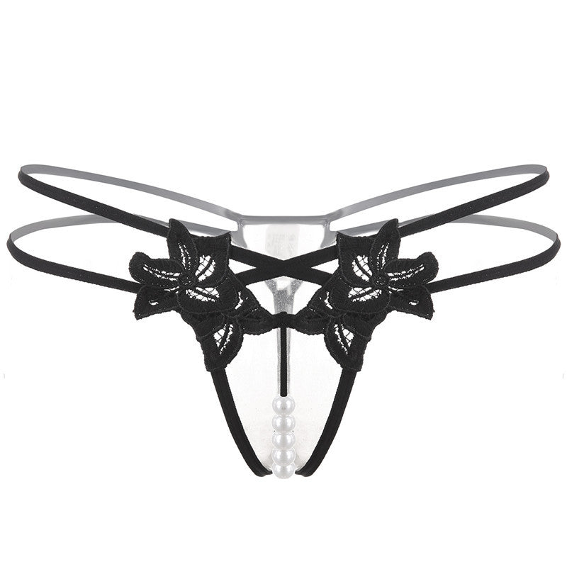 Lingerie Sexy String Femme Brodé