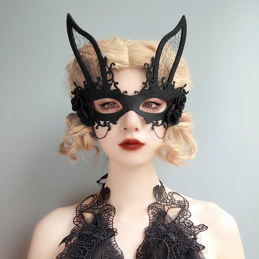 Easter Bunny Mask Sexy Nightclub Bunny Halloween Bar KTV Atmosphere Group Props
