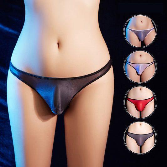 Slip extensible transparent taille basse sexy et respirant pour hommes