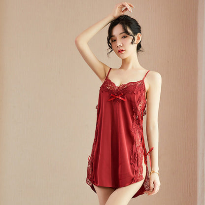 Sexy sling female side slit lace charming  lingerie
