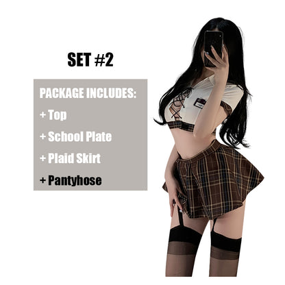 Academy Style Uniform Allure Free And Fun Lingerie Set