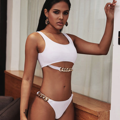 Ensemble bikini push up anneau sexy