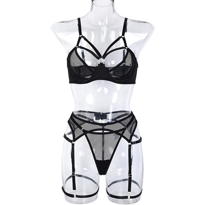 Ensemble de lingerie sexy à trois points pour femme