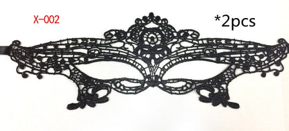 Series black lace mask