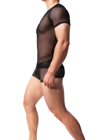 Fashion Men's Messy T Shirts Performance Dance Costumes