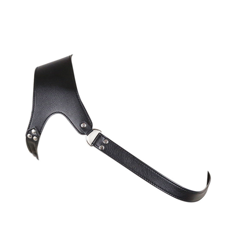 Jouet de jeu de rôle avec sangle de poitrine en cuir pour hommes