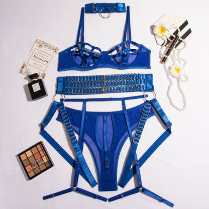 Rassemblez la lingerie évidée de sangle de poitrine pour les femmes