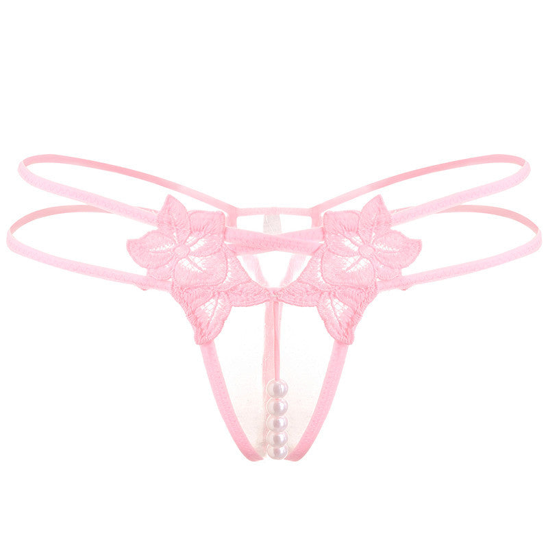 Lingerie Sexy String Femme Brodé