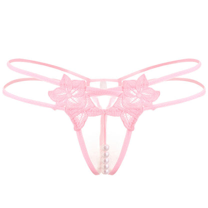 Lingerie Sexy String Femme Brodé