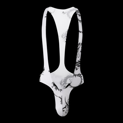 Fashion Men's Jjsox Print Thong  Jumpsuit