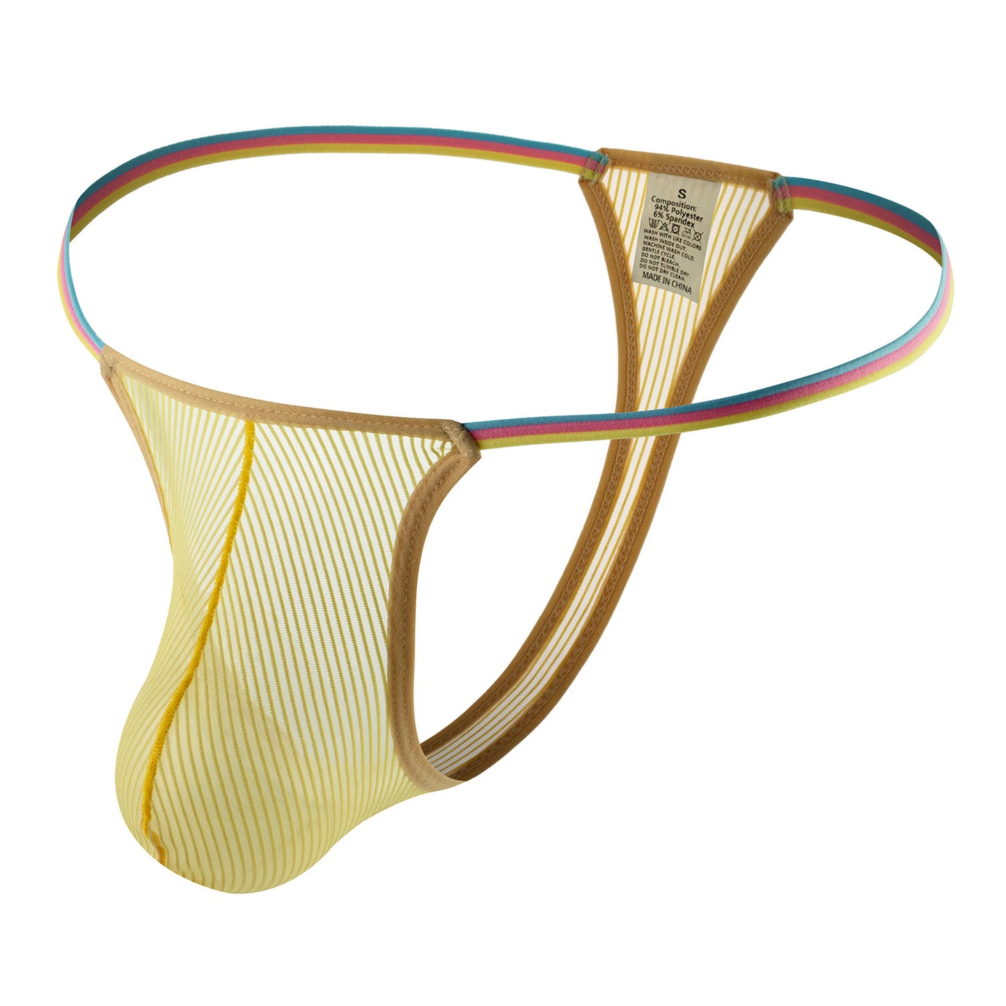 Men's Knitting Transparent Stretch Thong