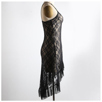 Lencería sexy jacquard larga europea y americana.