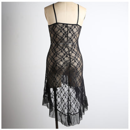 Lencería sexy jacquard larga europea y americana.