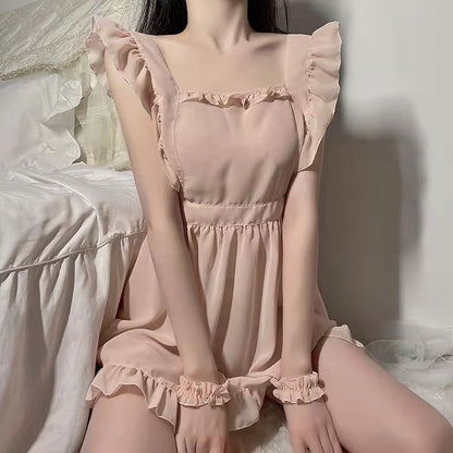 Lencería sexy Pijamas de gasa tentación de gran tamaño Mujer