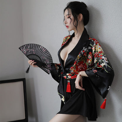 Japanese-Style Kimono Uniform Temptation Suit Sexy Nude Lingerie