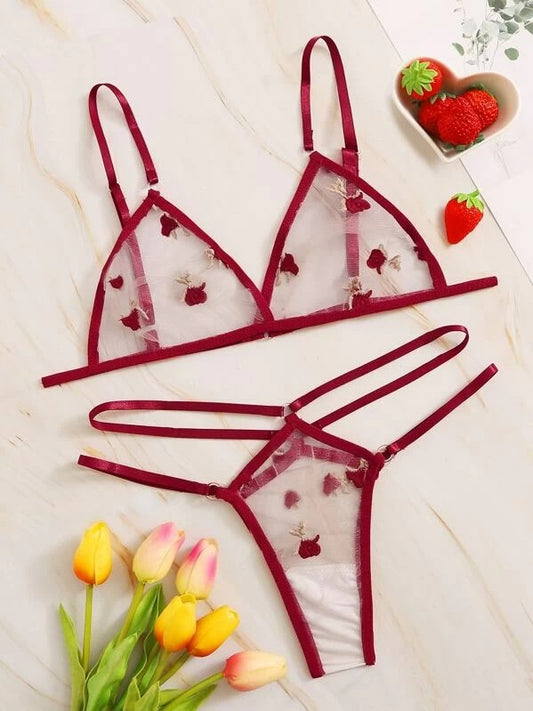 Lingerie Sensuelle Sous-Vêtements Femme Ensemble Sexy Soutien-Gorge String