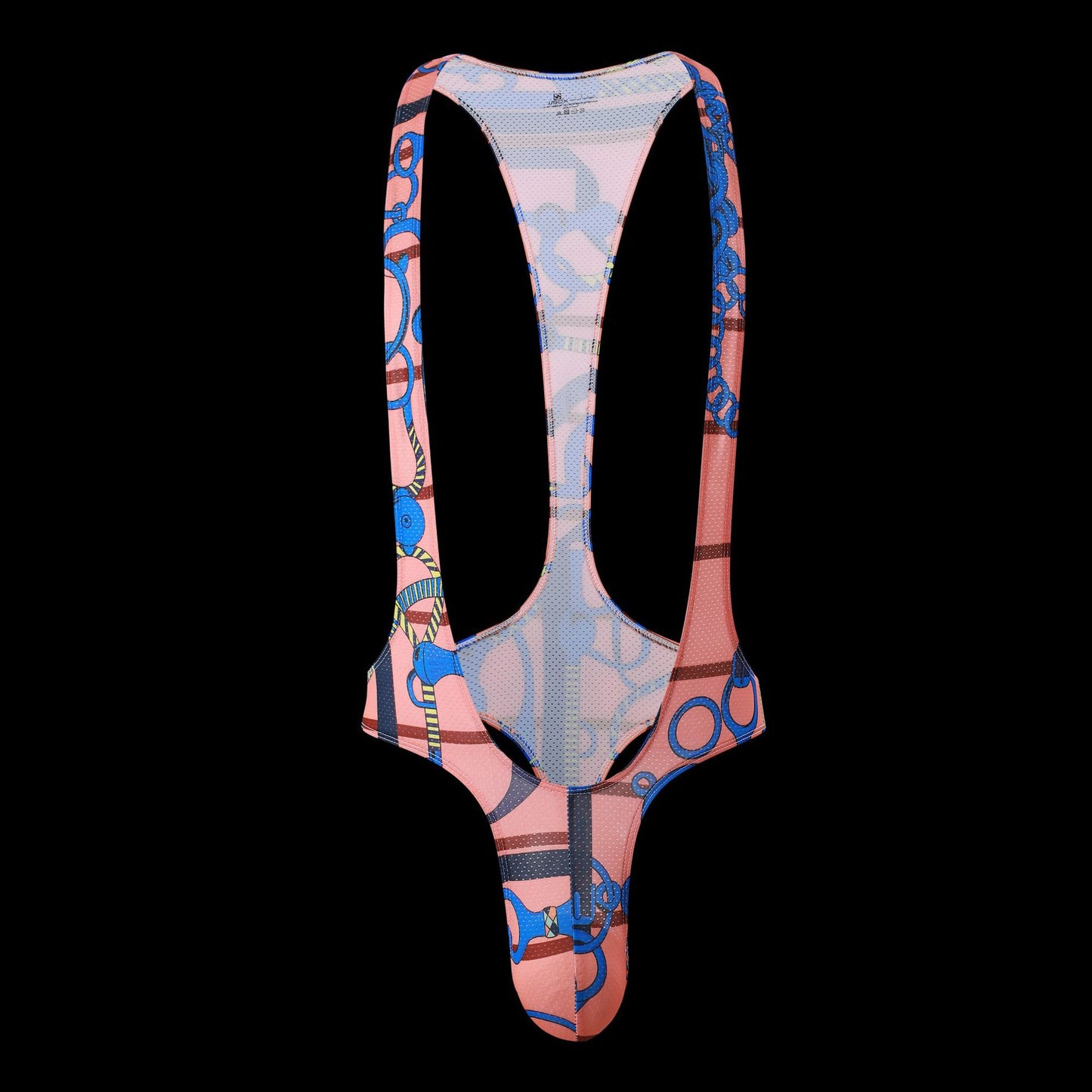 Fashion Men's Jjsox Print Thong  Jumpsuit