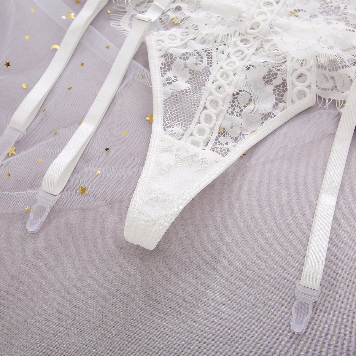Traje de lencería estampado Nuevo sujetador ultrafino con tirantes para mujer